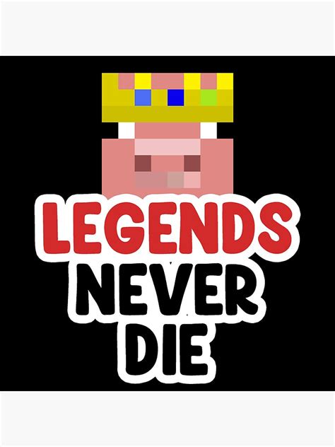 Technoblade Never Dies Sticker Legends Never Die Sticker