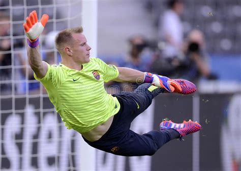 Marc Andre Ter Stegen Barcelona Players Pictured During The Official