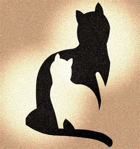 Cat Within A Cat Stencil Cats Animal Stencils Etsy