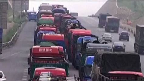 Chinese Traffic Jam Stretches 100 Km