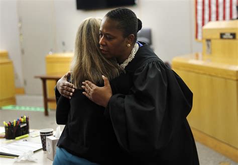 judge says she couldn t refuse convicted ex cop a hug ap news