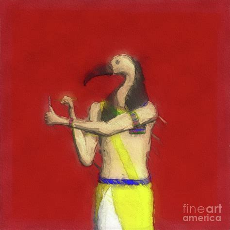 Thoth God Of Ancient Egypt Painting By Esoterica Art Agency Fine Art