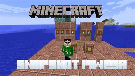Minecraft Snapshot 14w25a Youtube