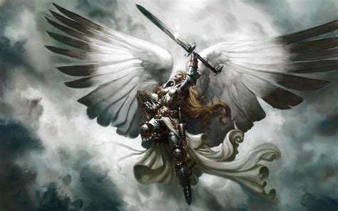 Serra Angel By Greg Staples Angel Wallpaper Angel Warrior Warriors Wallpaper