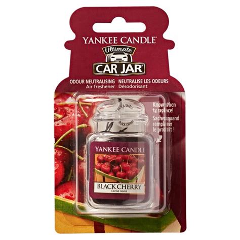 Yankee Candle Black Cherry Car Jar Air Freshener Tesco Groceries