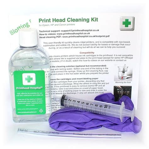 Print Head Cleaning Kit For Epson Printers 150ml Uk Office