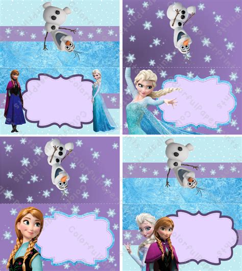 Frozen Party Food Labels Free Printable