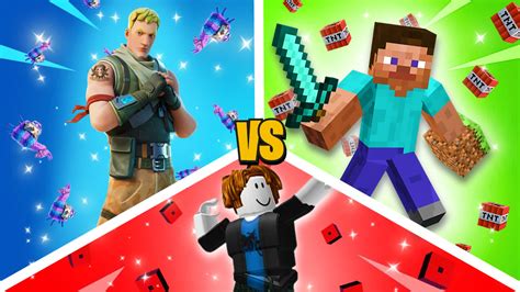 🆕 FORTNITE VS MINECRAFT VS ROBLOX 🔥🥇 9711-7700-4712 by dmoe - Fortnite