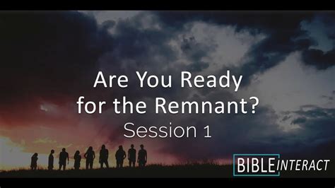 What Is The Remnant In The Bible Youtube