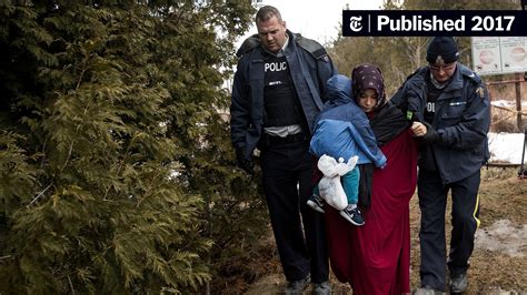 Fleeing Us For Asylum And Handcuffed In Canada The New York Times