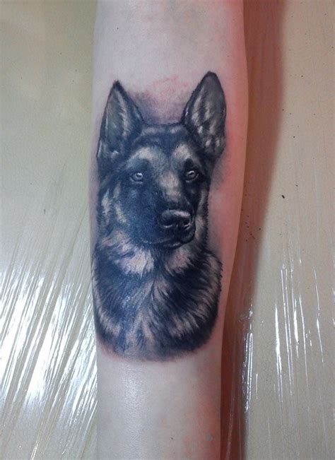 Awesome German Shepherd Tattoo Design Tattooimagesbiz