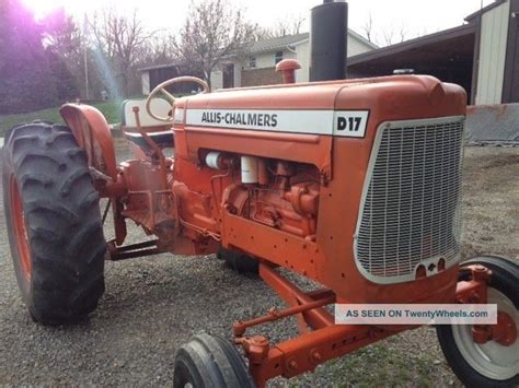 Allis Chalmers D17 Series Iii Tractor Gas Rebuilt