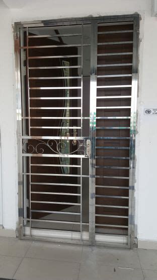 A variety of grill design used in window, door and balcony. FRONT DOOR GRILL - Stainless Steel Penang