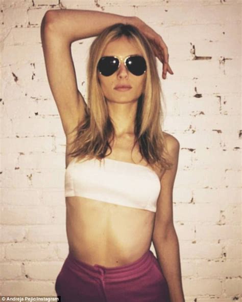Andreja Pejic Shows Off Her Toned Abs On New York Subway Shoot Daily