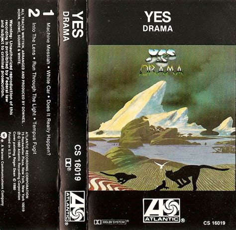 Yes Drama 1980 Cassette Discogs
