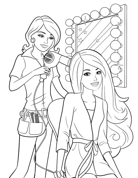 Free Coloring Pages Fashion Girl Coloring Pages