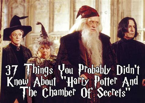 37 Things You Probably Didn T Know About Harry Potter And The Chamber Of Secrets Harry