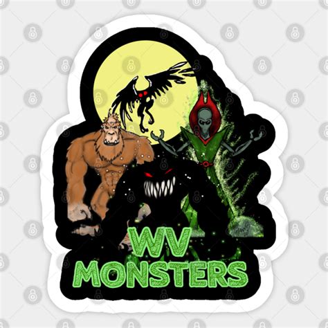 Wv Monsters Monsters Sticker Teepublic