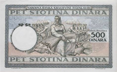 Billete 500 Dinara 1935 Yugoslavia Valor Actualizado Foronum