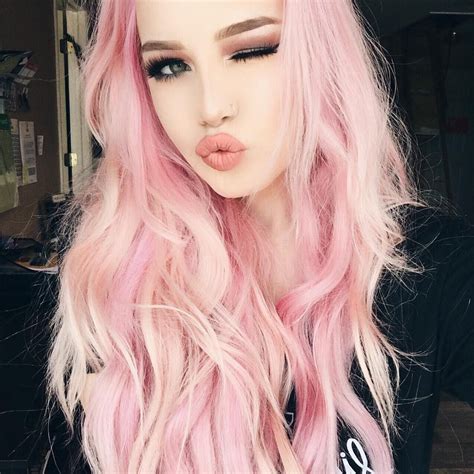 Pink Hair Dont Care Yaass Girl Hailie Is Perfect In Pink With Mermaid Luscious Hair Add A