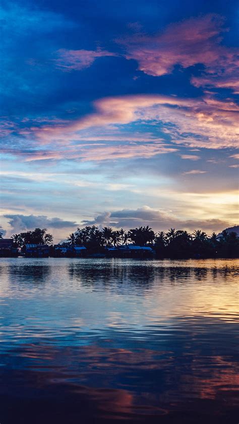 Sunset River Lake Beautiful Iphone Wallpapers Free Download