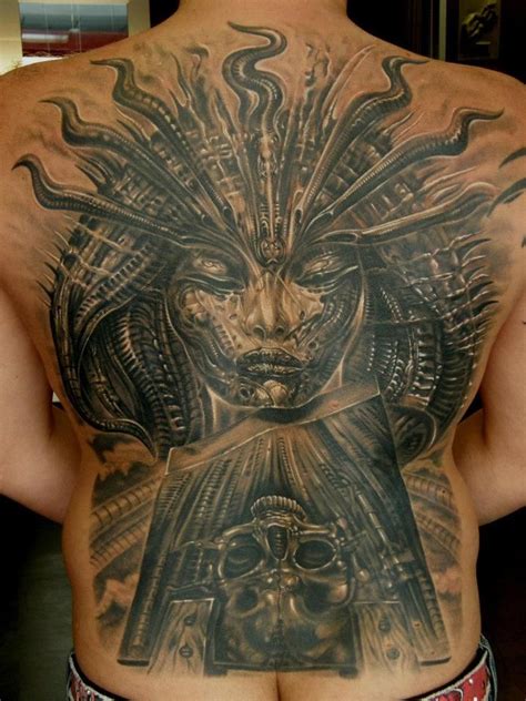 TATTOO BY TAMS KOVACS.......SOURCE H.R. GIGER MUSEUM
