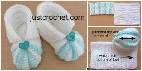 Crochet Striped Baby Booties Free Pattern Diy Ever