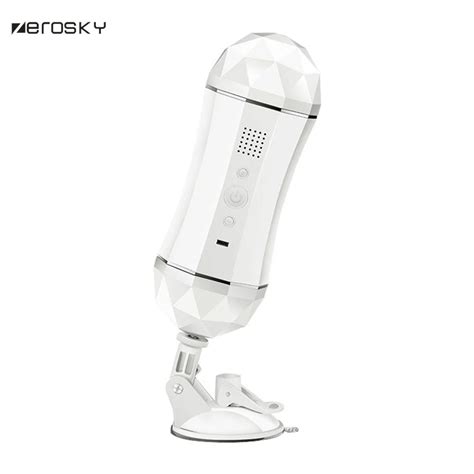 Zerosky Dual Channels Vibrating Oral Sex Vagina Pussy Handfree Voice Male Masturbator Climatic