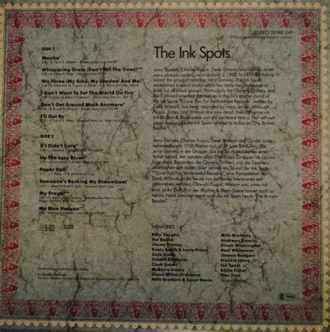 Ink Spots - Memories