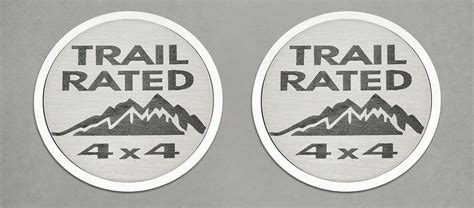 Traverse The Desert In Your Jeep Wearing Our 2 Piece Trail Rated Badges