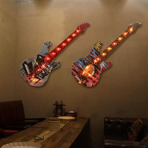 Led Guitar Wall Decoration Guitar Wall Discount Wall Art Wall Decor