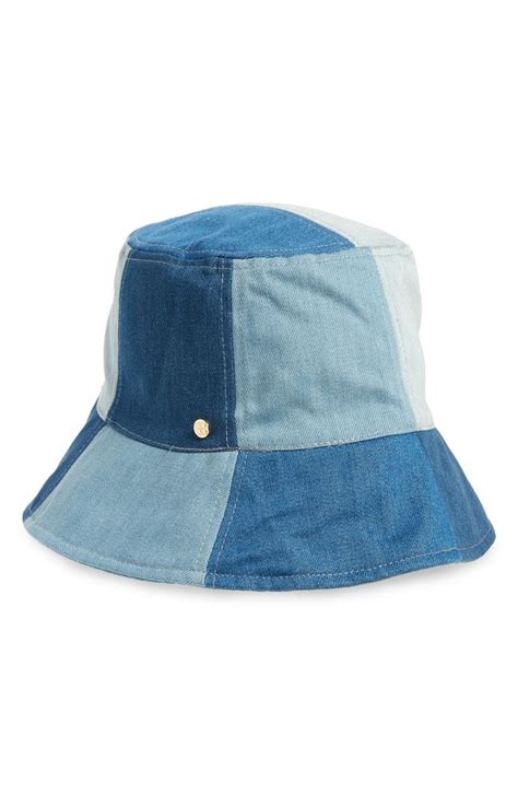 bcbgmaxazria patchwork denim bucket hat nordstrom denim patchwork denim bucket hat hats