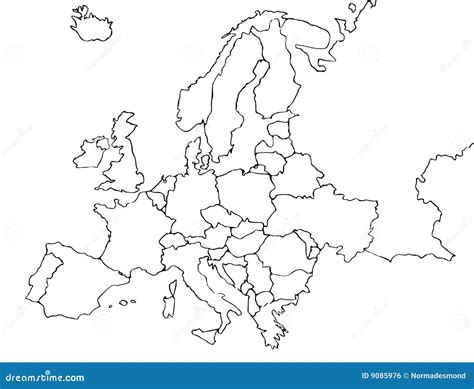 Blank Europe Map Download