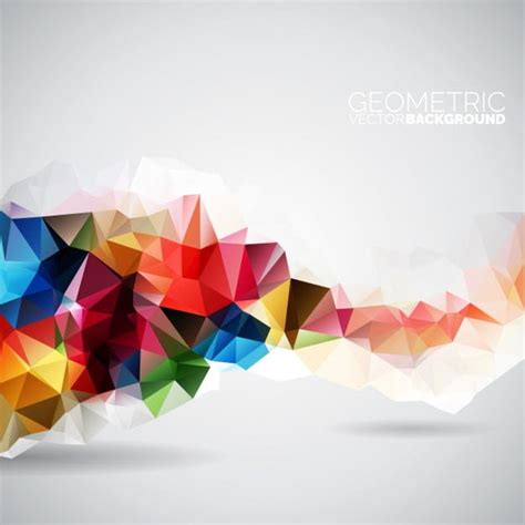 Geometric Multicolor Background Eps Vector Uidownload