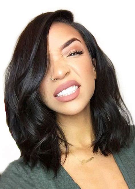 15 Incredible Middle Part Bob Ideas For Black Women In 2019 Thick