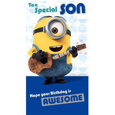 Maybe you would like to learn more about one of these? Special Son Minions Birthday Card (MM003) - Character Brands