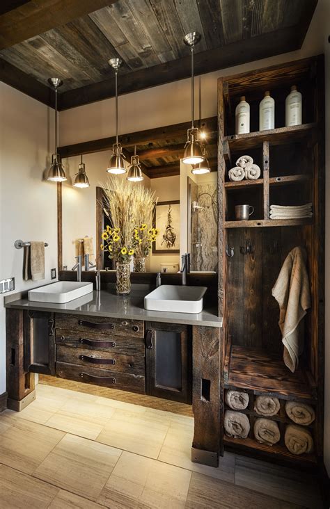 Trending Remote Luxury Cabin Bathrooms Rustic Bathrooms Rustic