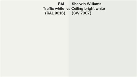 Ral Traffic White Ral Vs Sherwin Williams Ceiling Bright White