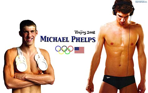Michael Phelps Pływanie Sport Olimpiada Pekin 2008