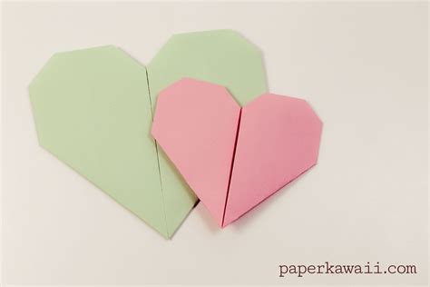 Easy Origami Heart Video Tutorial Paper Kawaii