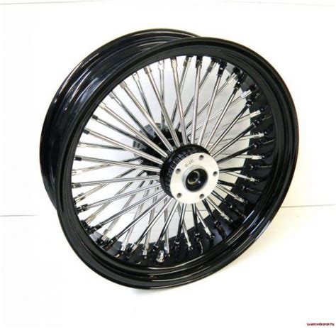 The most common custom harley wheel material is metal. 18" X 8.50" BLACK CHROME 48 KING FAT SPOKE REAR WHEEL FOR ...