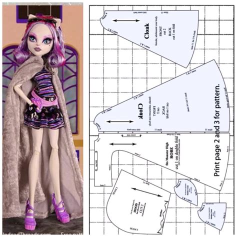 Monster High Doll Sewing Patterns Carlanneinnis