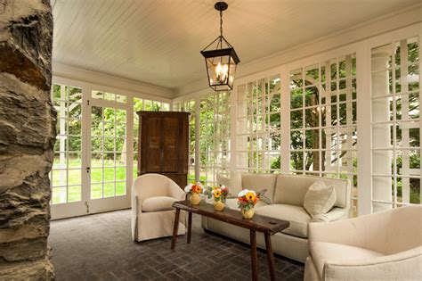 A signal that the day's fun was over and it was. Renovation | Chestnut Hill, PA - Traditional - Sunroom ...