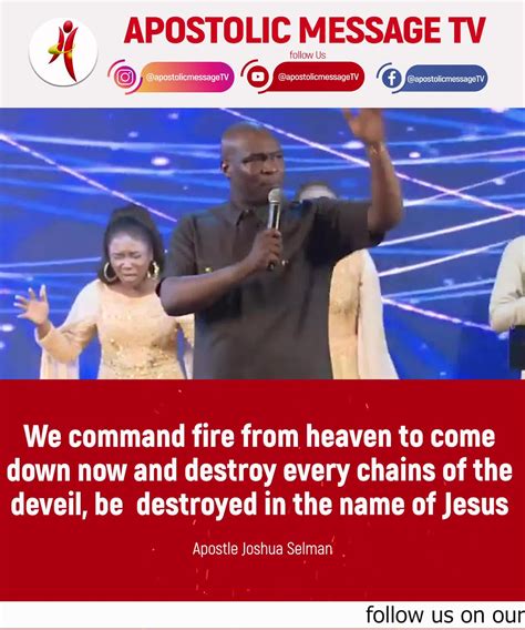 Dailyprayer We Command Fire From Heaven To Come Down Now And Destroy