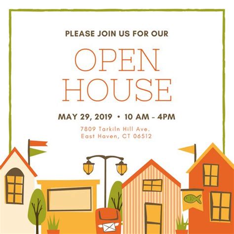 Open House Invite Templates Template Business