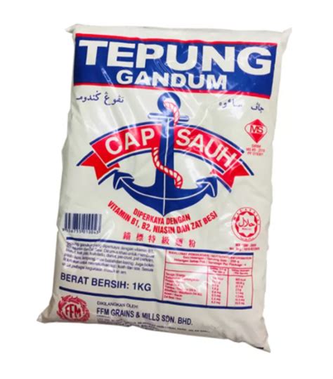 850g halal product buatan malaysia expired date : Tepung Gandum Cap Sauh 1kg - Wmart