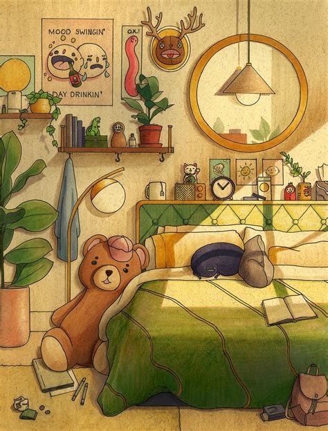 What to use to make an aesthetic room? @celestialdelights | Aesthetic art, Cute art, Cartoon house
