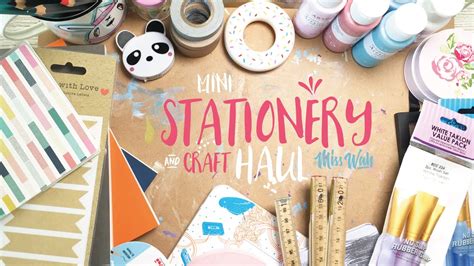 Stationery And Craft Haul Uk 2016 Paint Notebooks Tape Cute Miss