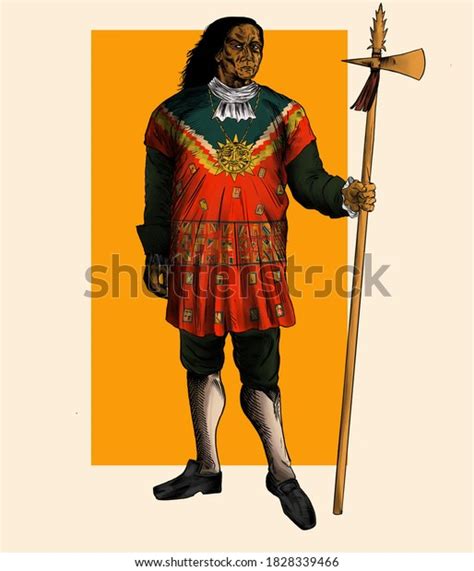 Tupac Amaru Ii Last Inca Leader Stock Illustration 1828339466
