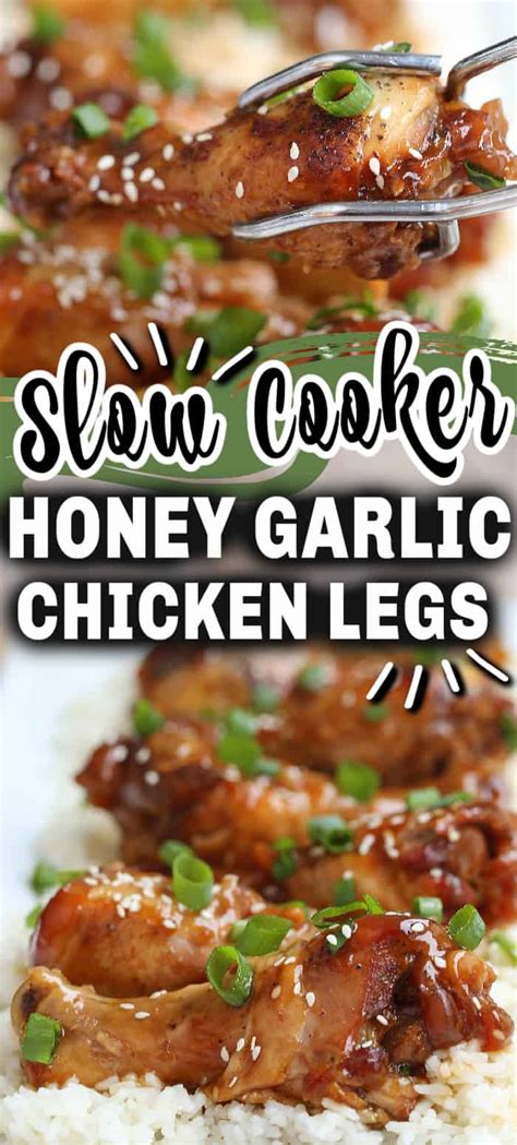 Slow Cooker Honey Garlic Chicken Legs My Organized Chaos
